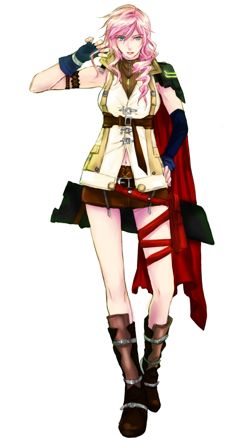 lightning farron (final fantasy and 1 more) drawn by higi_(rodriguez)