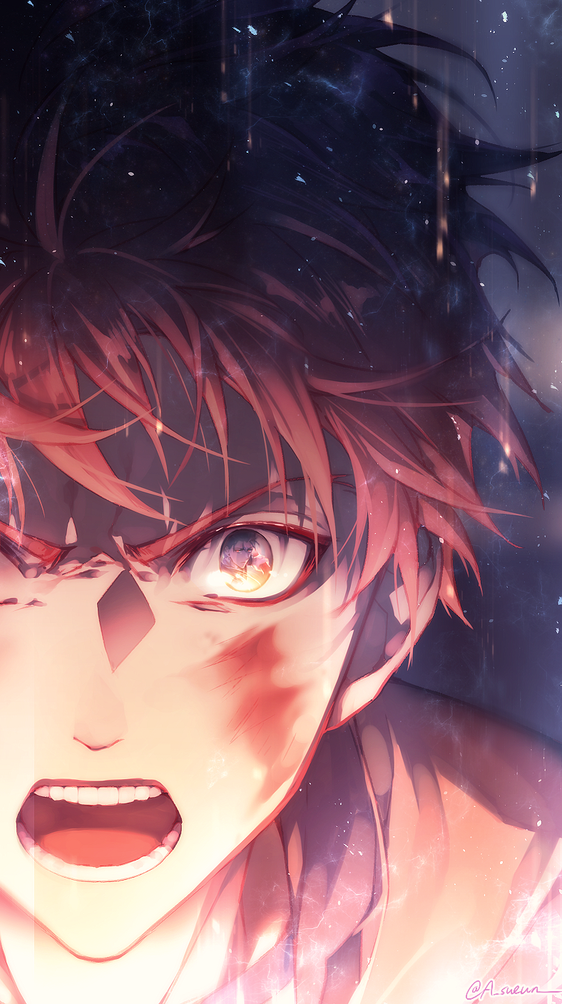 emiya shirou and cu chulainn (fate and 1 more) drawn by h_sueun
