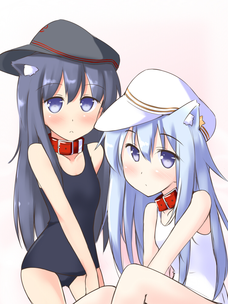 hibiki, akatsuki, verniy, and akatsuki kai ni (kantai collection) drawn by miyo_(miyomiyo01)