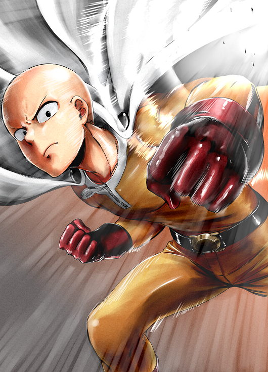 saitama (one-punch man) drawn by kiyosumi_hurricane