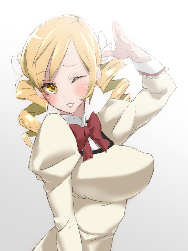 tomoe mami (mahou shoujo madoka magica) drawn by inu_no_koujouchou