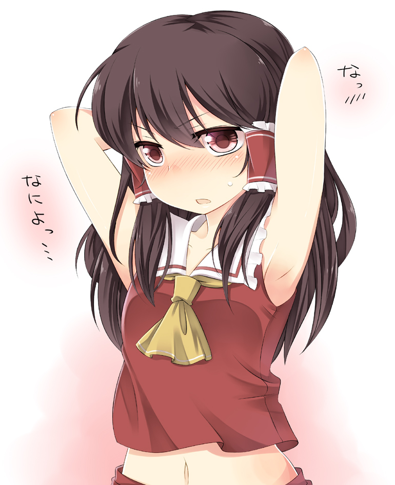 hakurei reimu (touhou) drawn by haruki_(colorful_macaron)