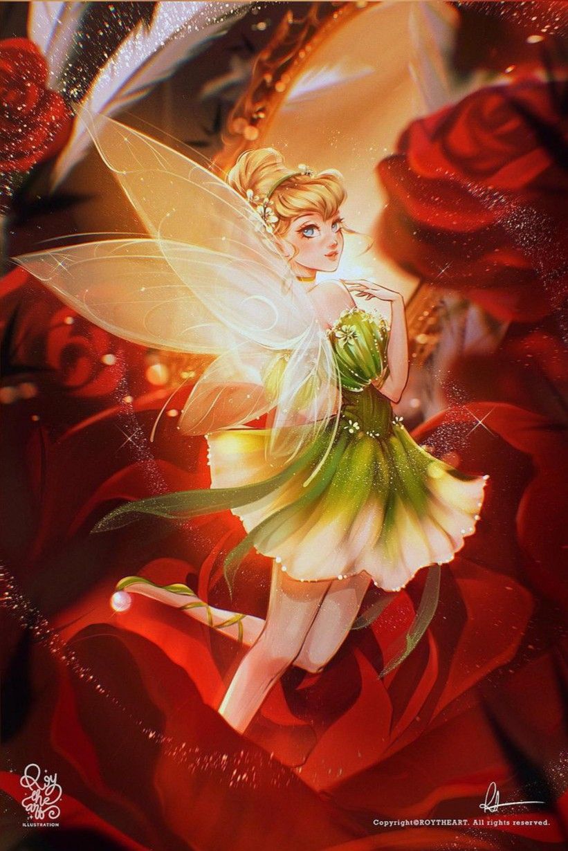 tinker bell (disney fairies) drawn by roytheart