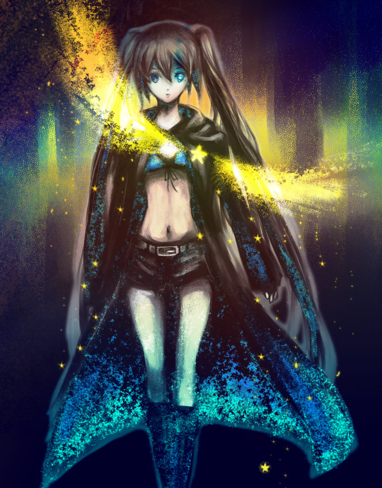 black rock shooter (black rock shooter) drawn by qqpp_(dob)