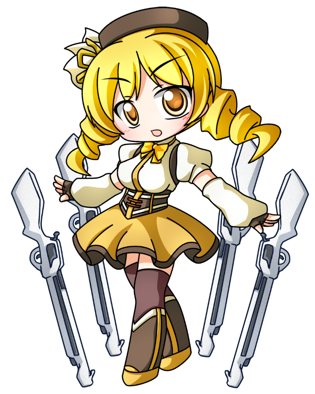 tomoe mami (mahou shoujo madoka magica) drawn by shinjitsu