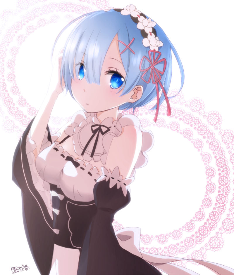 rem (re:zero kara hajimeru isekai seikatsu) drawn by tsukimori_usako