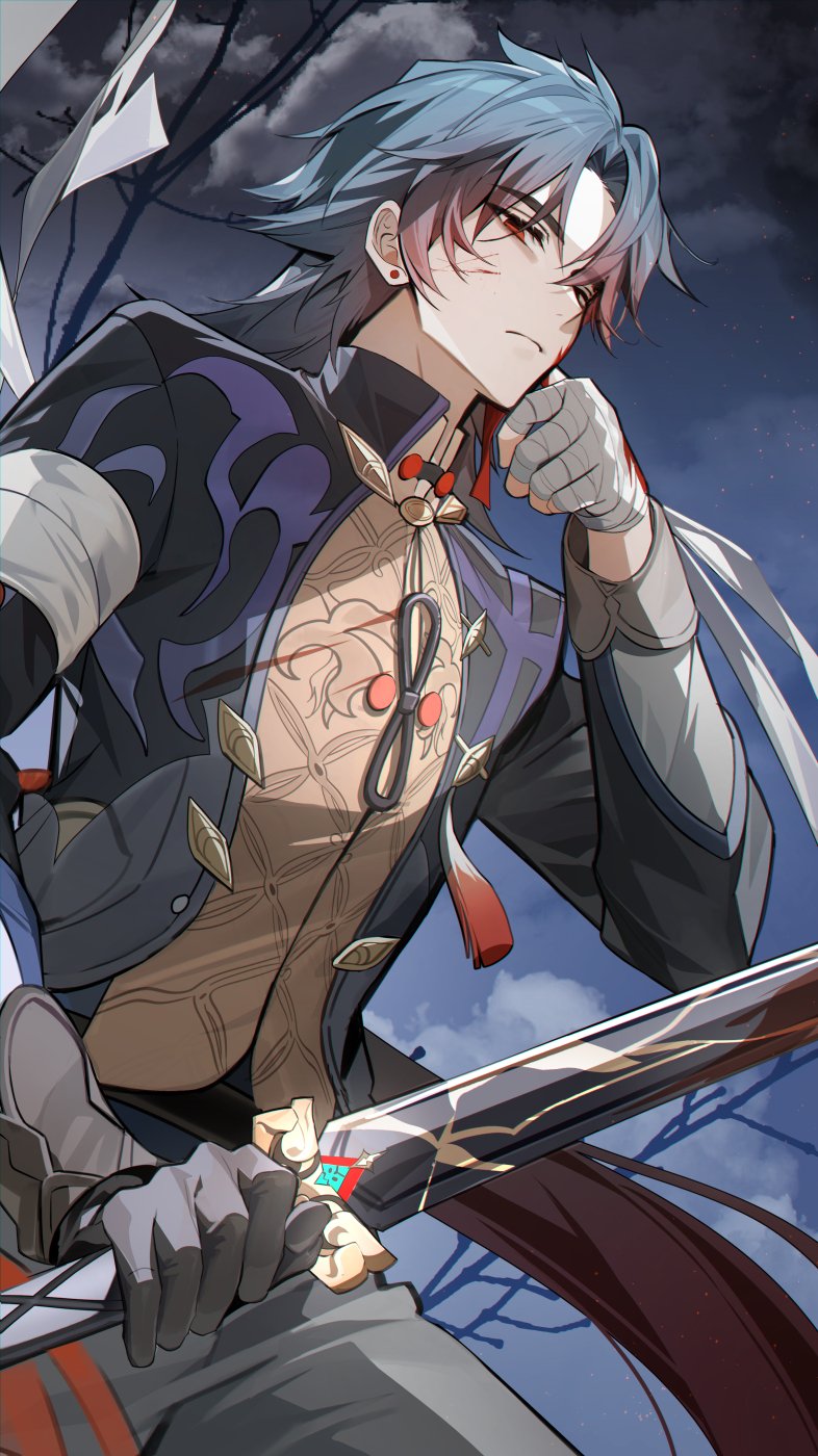 blade (honkai and 1 more) drawn by eucha