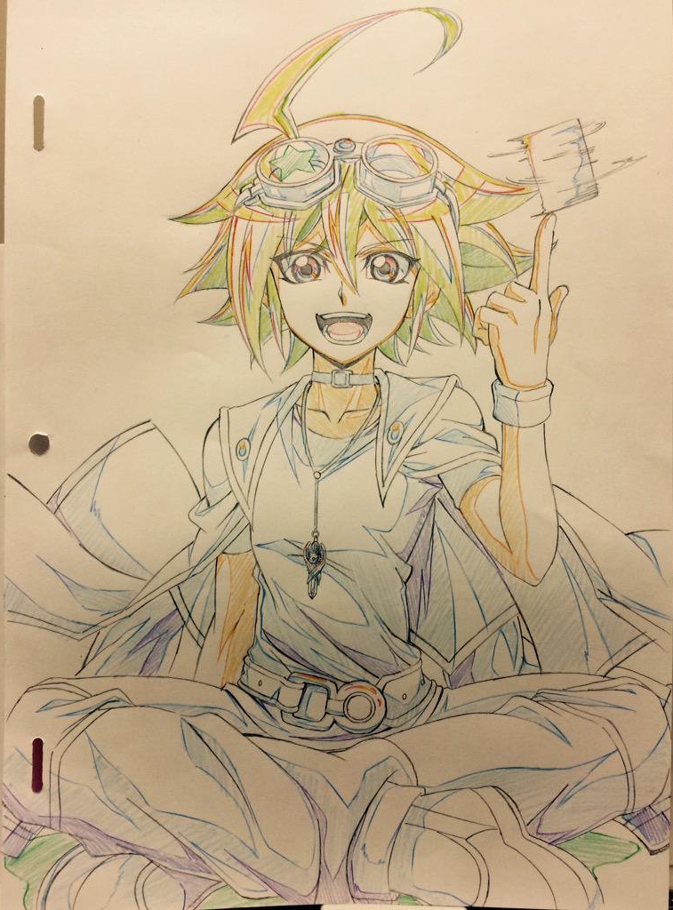 sakaki yuya (yu-gi-oh! and 1 more) drawn by hiroki_(vvkagerouvvr2)