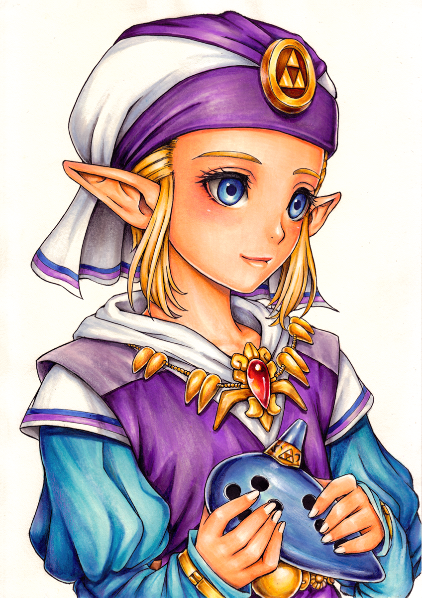 princess zelda and young zelda (the legend of zelda and 1 more) drawn by kodue55