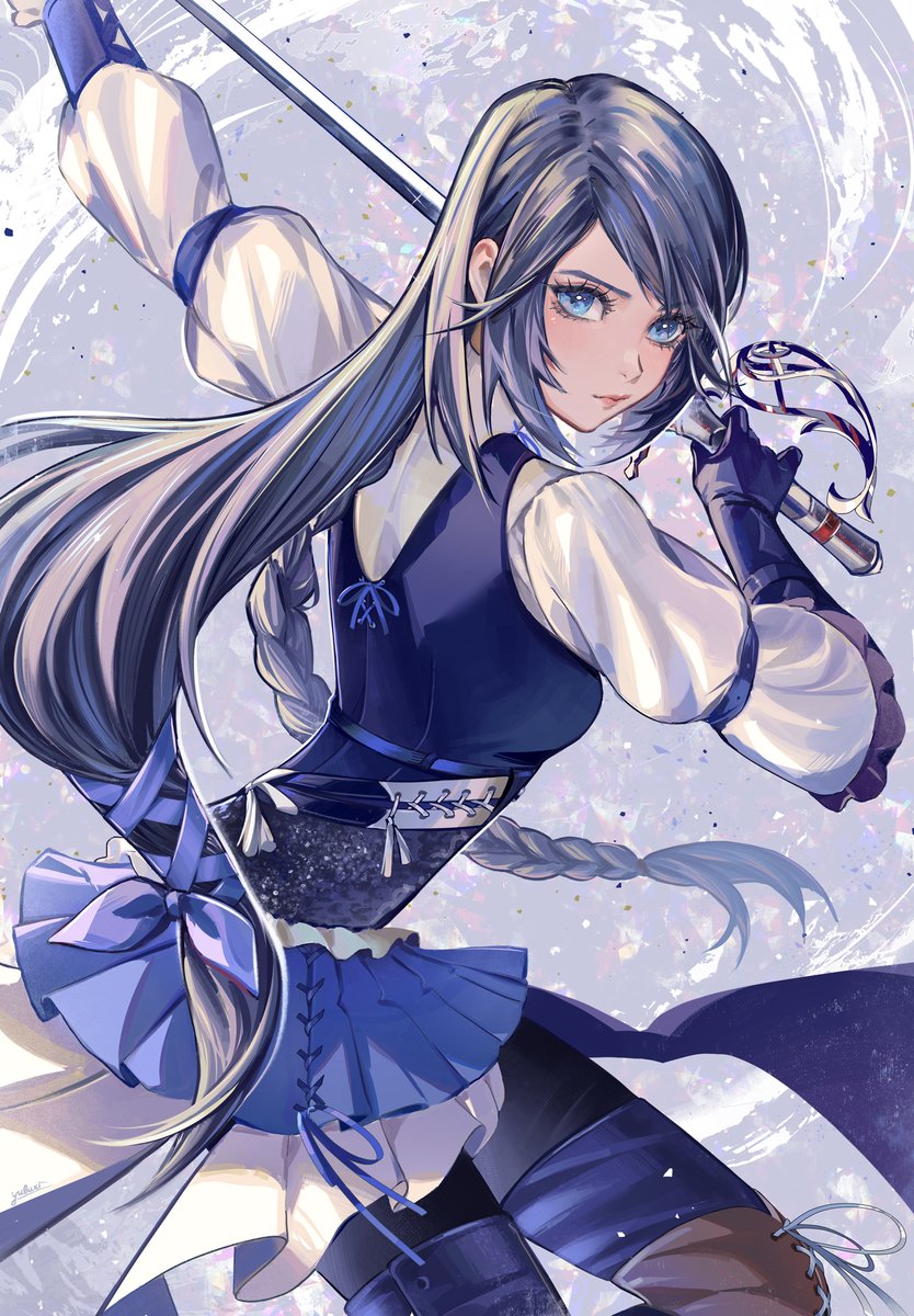 jill warrick (final fantasy and 1 more) drawn by yubuki_i