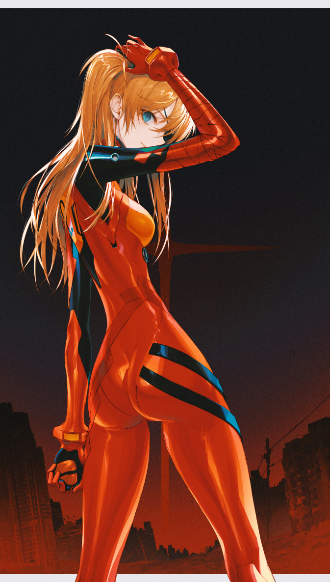 souryuu asuka langley (neon genesis evangelion and 2 more) drawn by wanke