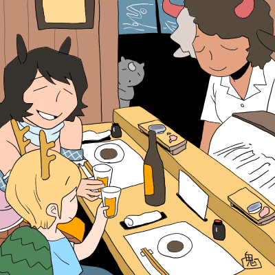 kicchou yachie, kurokoma saki, and ushizaki urumi (touhou) drawn by onikobe_rin