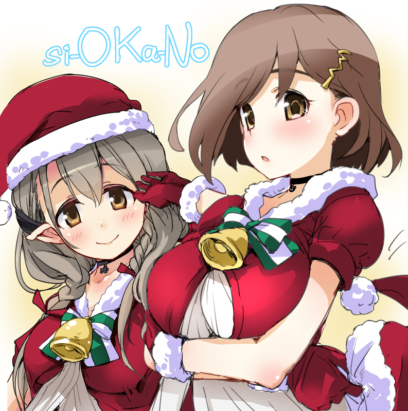 kusunoki shio and masaki kanon (indie virtual youtuber and 1 more) drawn by hirowa_nagi