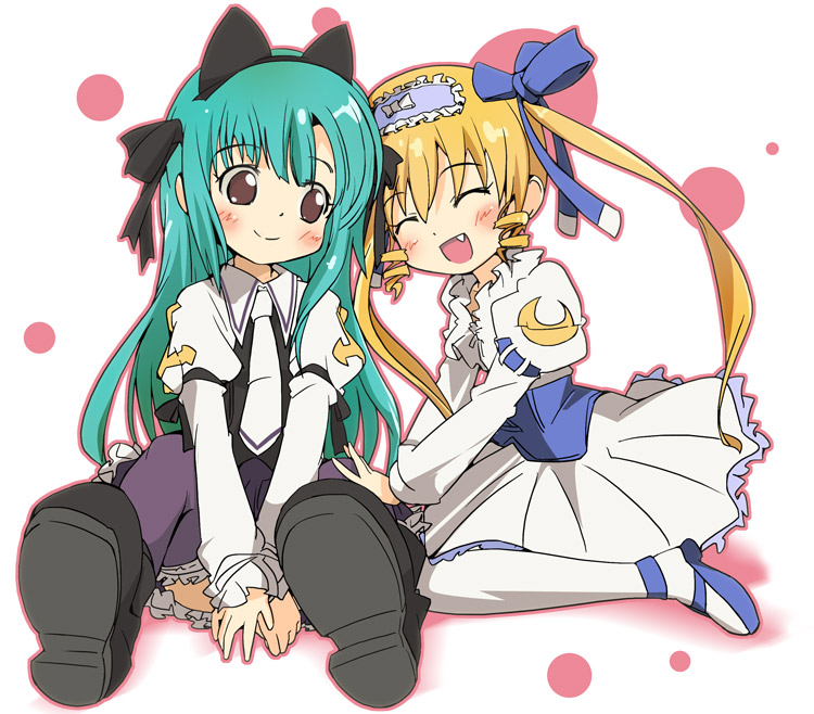 hayama kotono and shirafuji natsuki (saint october) drawn by ixy