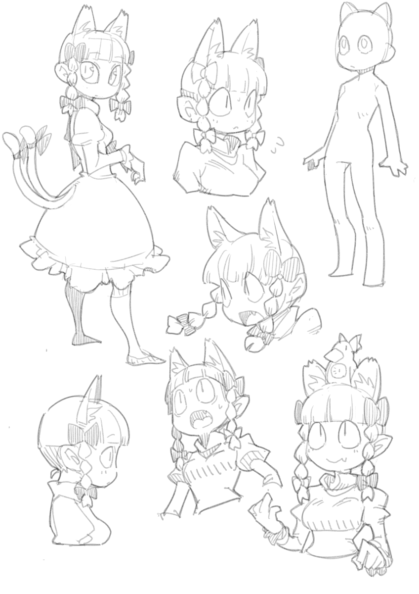 kaenbyou rin and reiuji utsuho (touhou) drawn by maru-sun