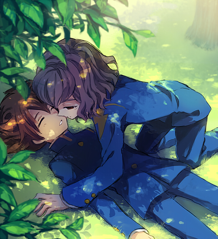 shindou takuto and matsukaze tenma (inazuma eleven and 1 more) drawn by aofujiake