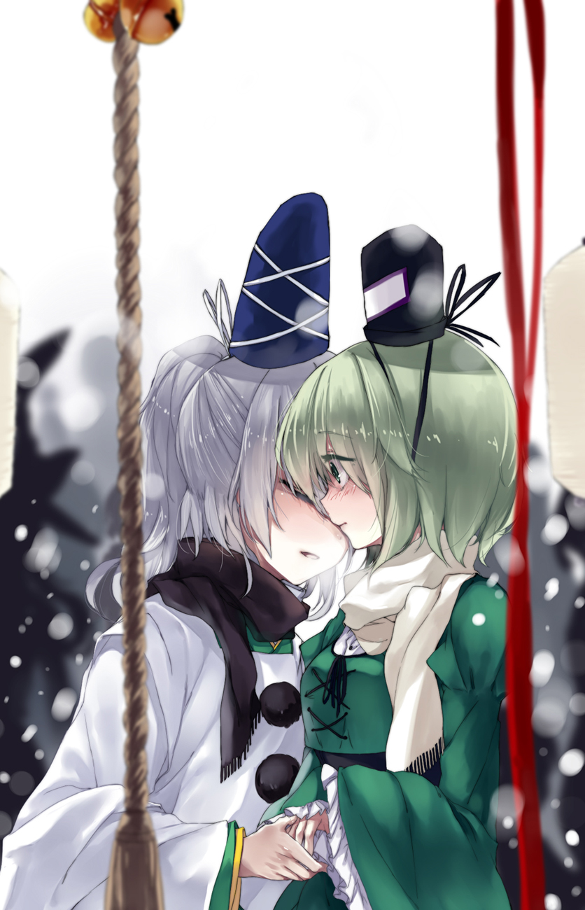 mononobe no futo and soga no tojiko (touhou) drawn by hug_(yourhug)