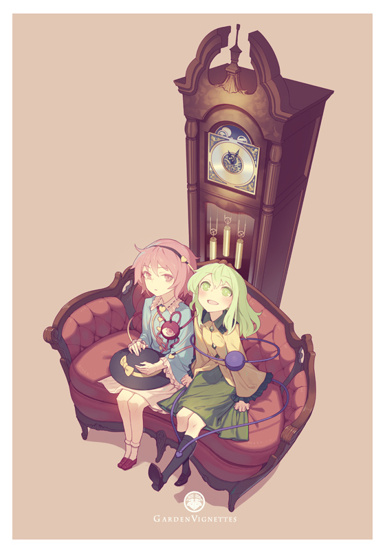komeiji koishi and komeiji satori (touhou) drawn by yamamomo_(plank)