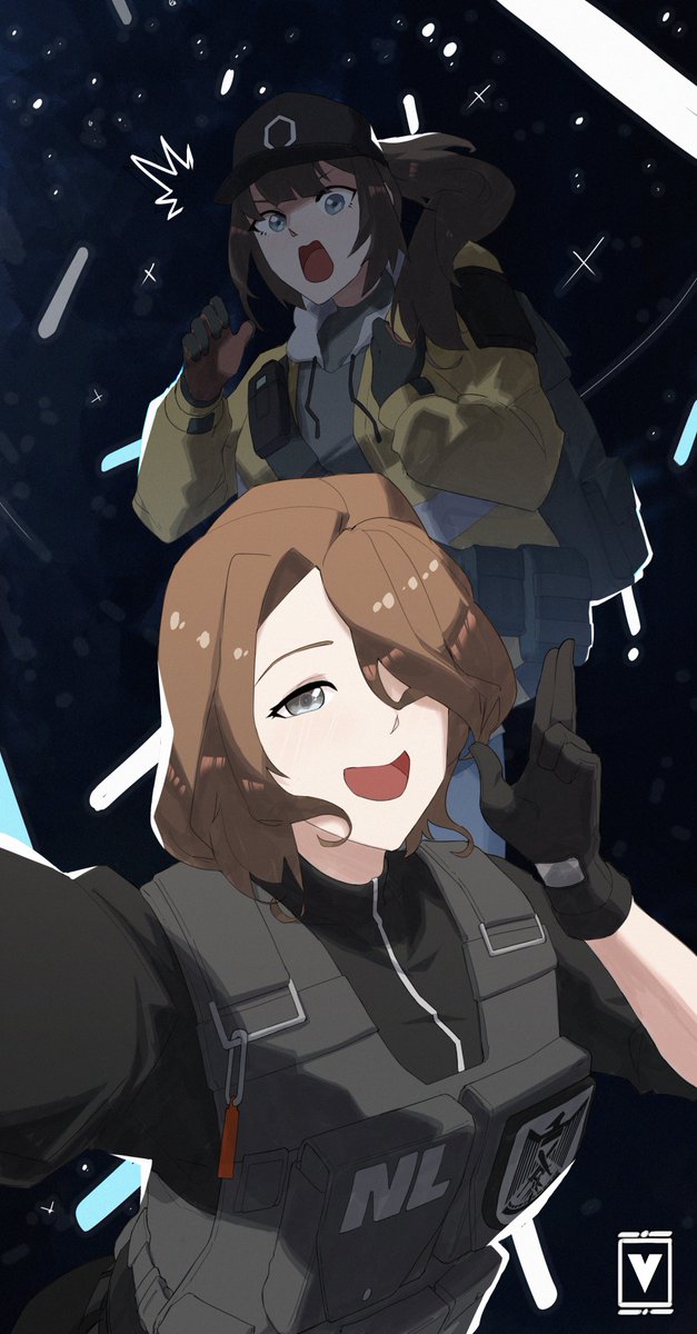 dima, j, and romy riefenstahl (girls' frontline and 1 more) drawn by variasii