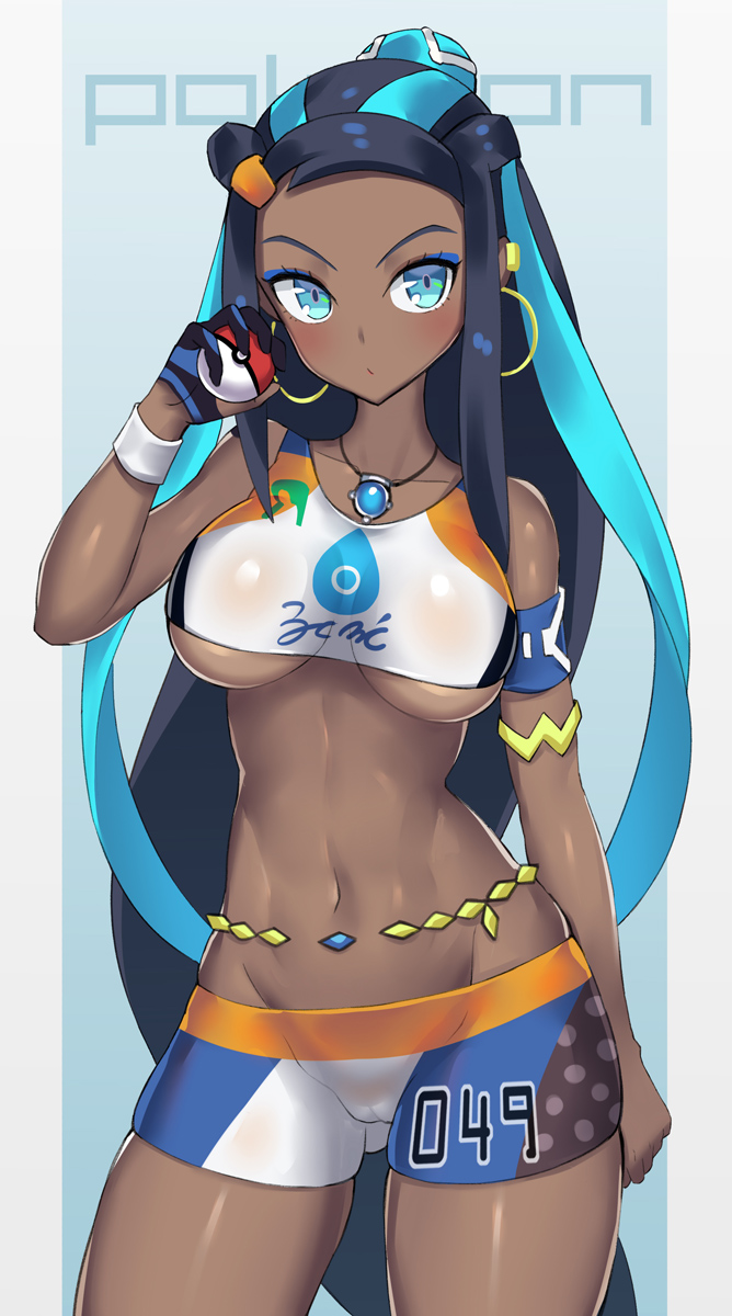 nessa (pokemon and 1 more) drawn by mahou_kyuuri
