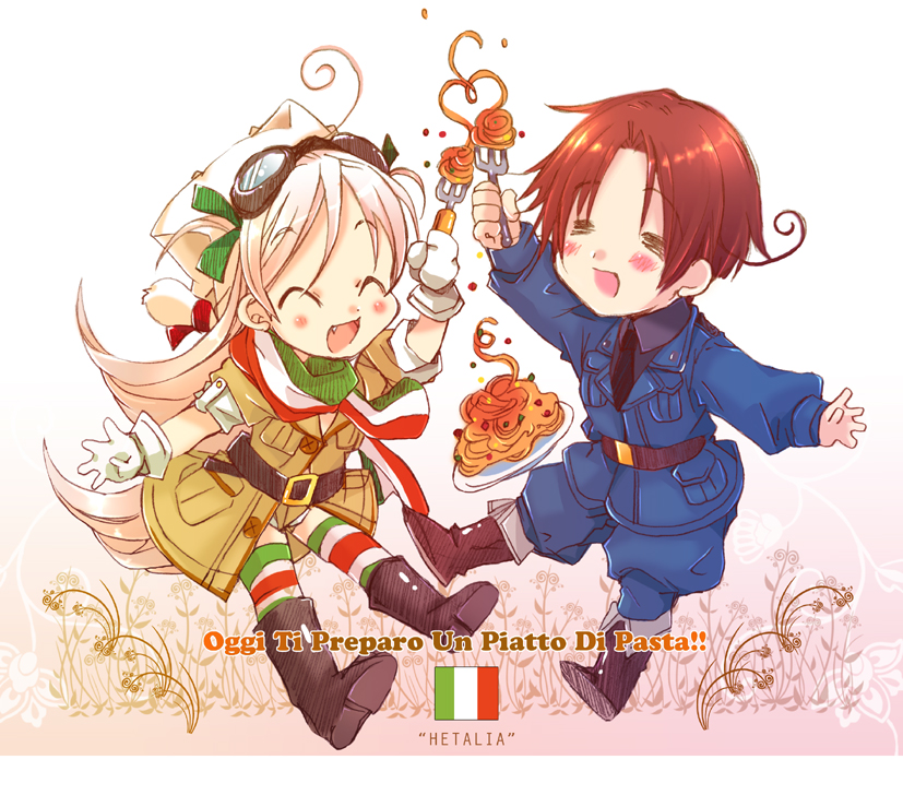northern italy and veloce (axis powers hetalia and 1 more) drawn by izumi_rei