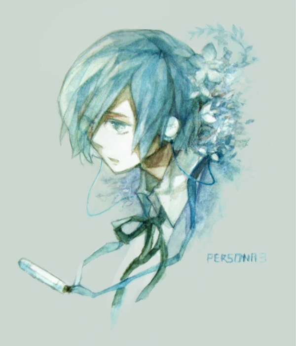 yuuki makoto (persona and 1 more) drawn by shrie
