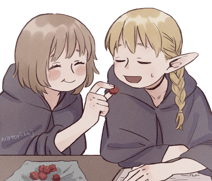 marcille donato and falin touden (dungeon meshi) drawn by tamaki26j