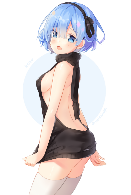rem (re:zero kara hajimeru isekai seikatsu) drawn by hitsukuya