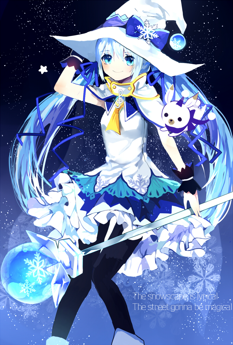 hatsune miku, yuki miku, and rabbit yukine (vocaloid and 1 more) drawn by yu_jiu