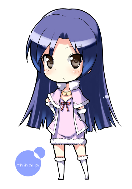kisaragi chihaya (idolmaster and 1 more) drawn by aida_takanobu