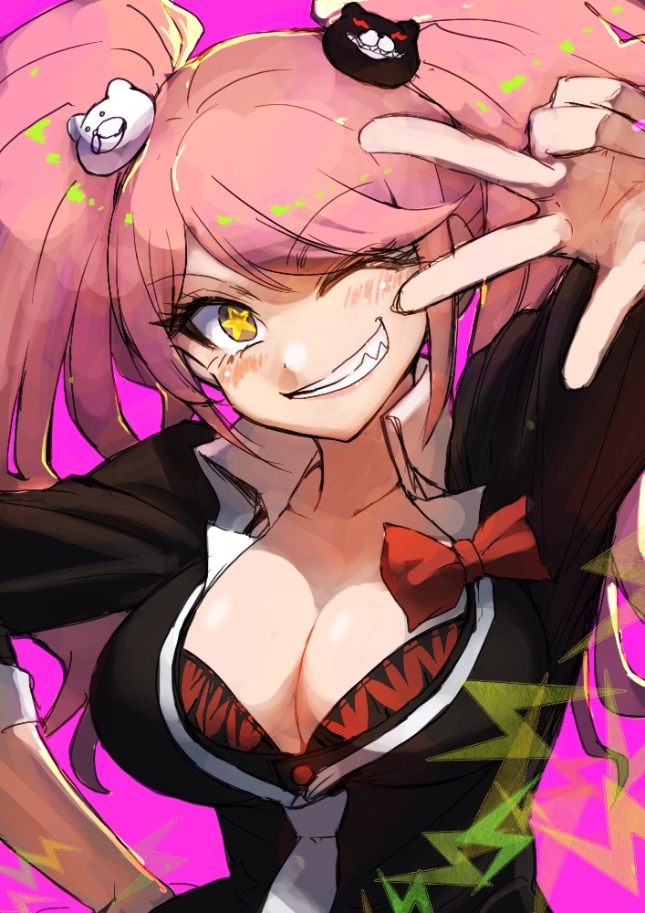 enoshima junko (danganronpa and 1 more) drawn by tsunemi_aosa