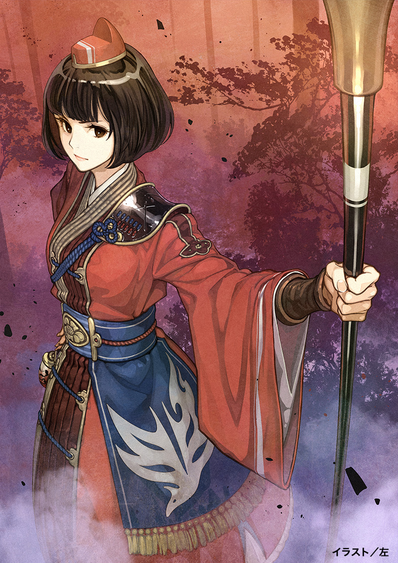 tsubaki (toukiden and 1 more) drawn by hidari_(left_side)