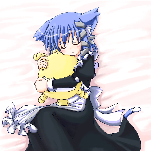 oryzae-tan and aokaze (ukagaka and 1 more) drawn by makino_(ukiuo)