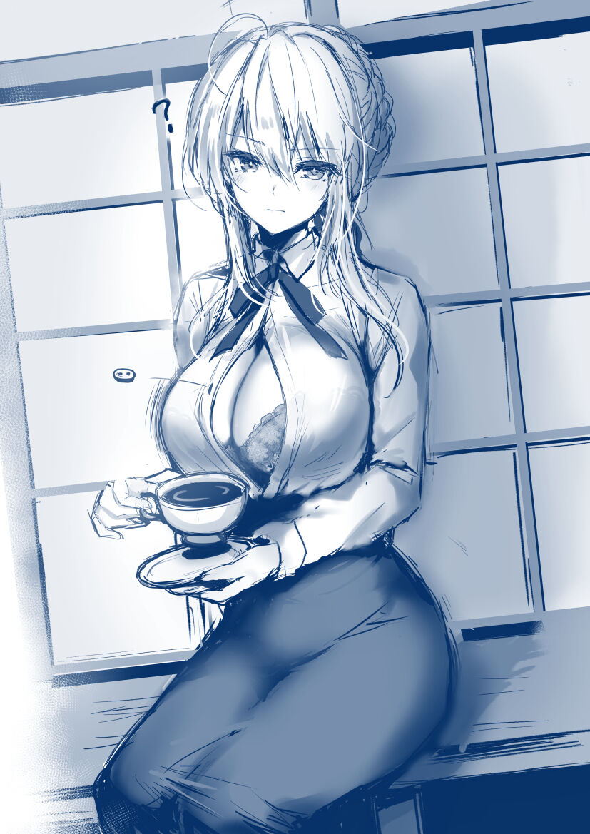 artoria pendragon and saber (fate and 2 more) drawn by mafuyu_(kanden_shoujyo)