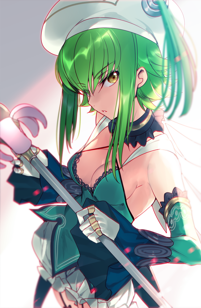 c.c. and atoli (code geass and 2 more) drawn by creayus