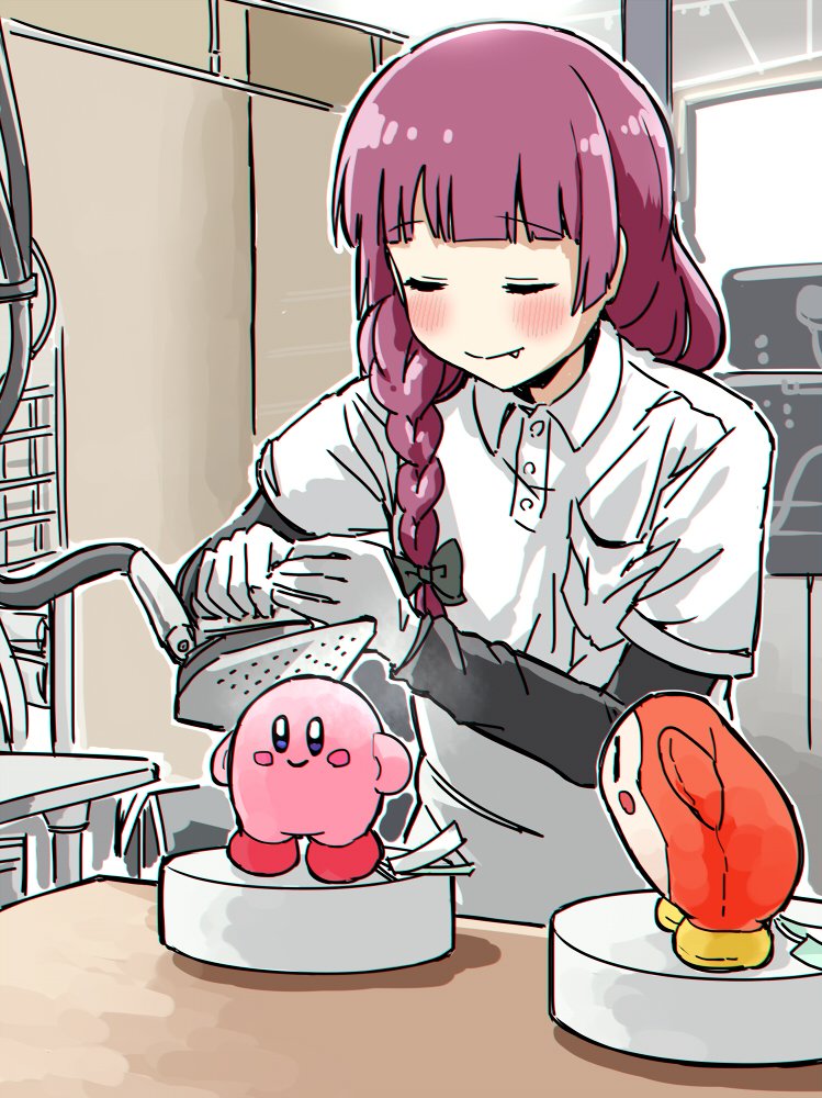 kirby, hiroi kikuri, and waddle dee (bocchi the rock! and 1 more) drawn by torako_(toramaru)
