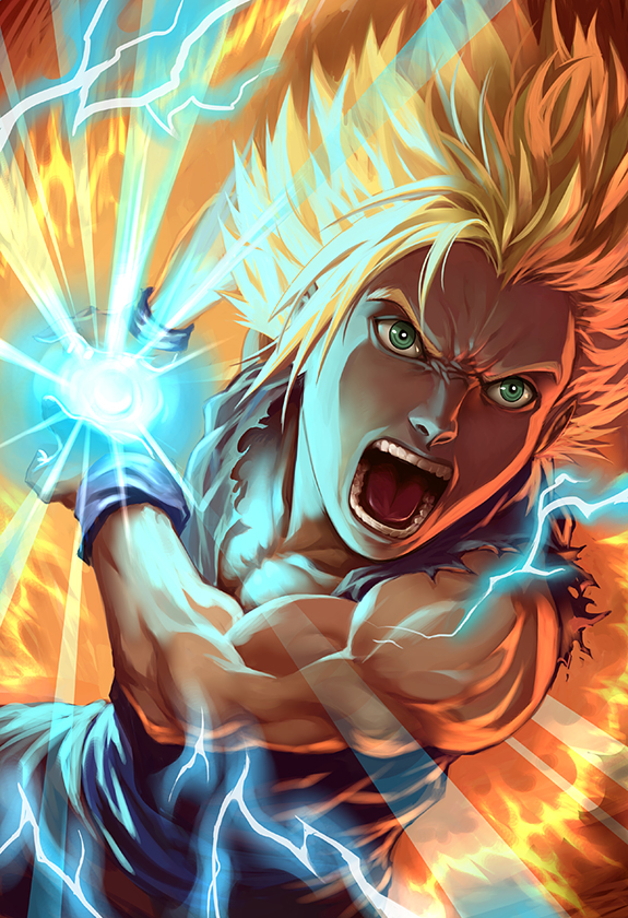 son gohan (dragon ball and 1 more) drawn by kuroi-tsuki