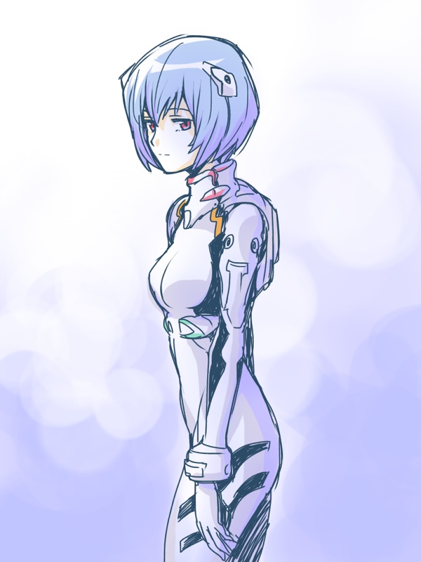 ayanami rei (neon genesis evangelion) drawn by kato_takuji