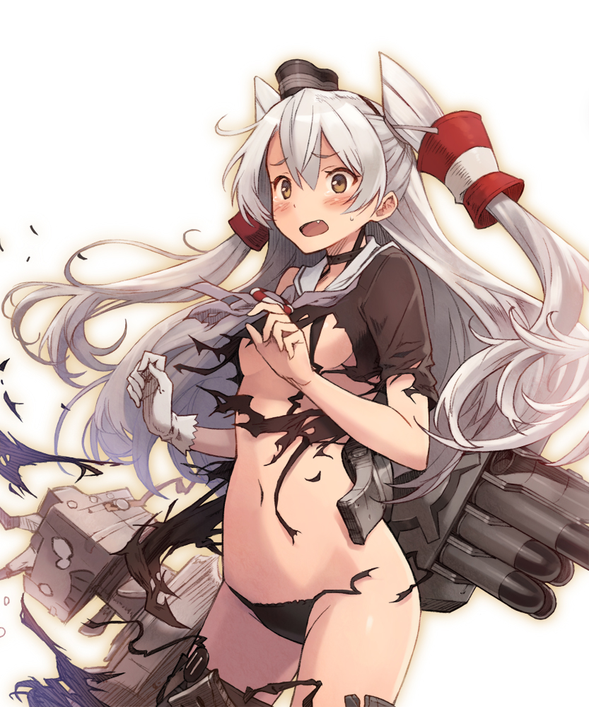amatsukaze and rensouhou-kun (kantai collection) drawn by ezusuke