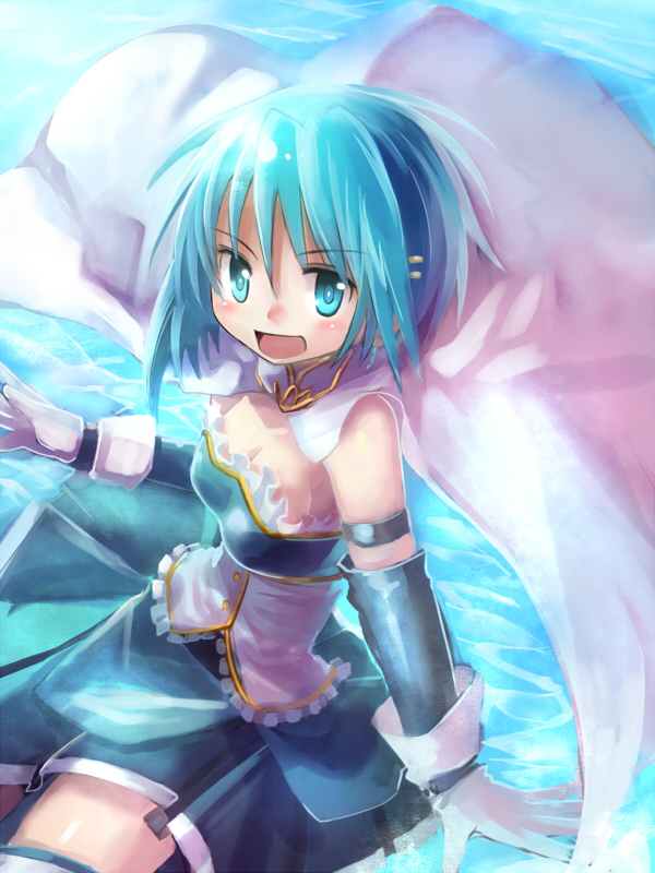 miki sayaka (mahou shoujo madoka magica) drawn by edobox
