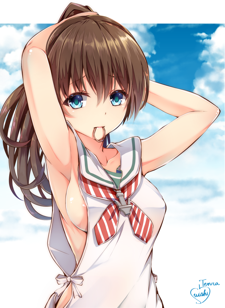 kumano and libeccio (kantai collection) drawn by suishin_tenra