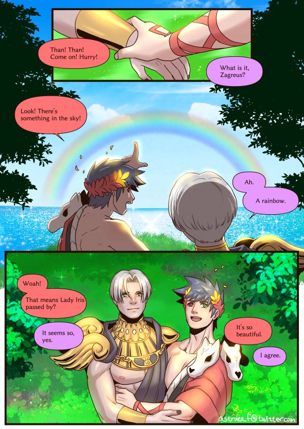 zagreus and thanatos (hades and 1 more) drawn by astraea_f