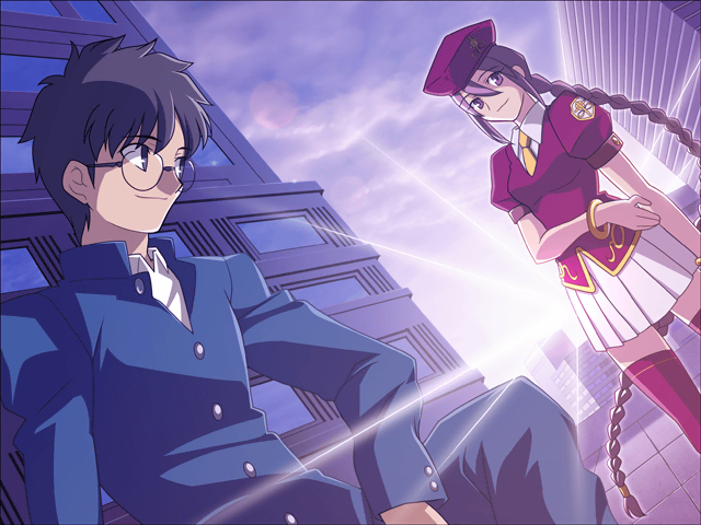 tohno shiki, sion eltnam, and sion eltnam atlasia (tsukihime and 1 more) drawn by takeuchi_takashi