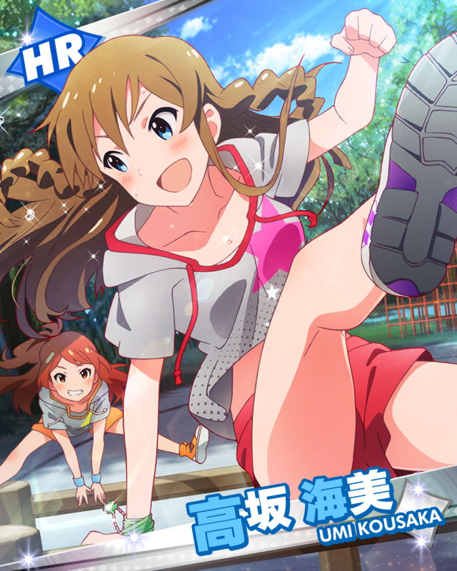 kousaka umi and ogami tamaki (idolmaster and 1 more)
