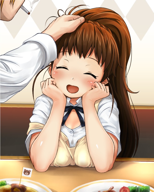 taneshima popura and satou jun (working!!) drawn by poponpin