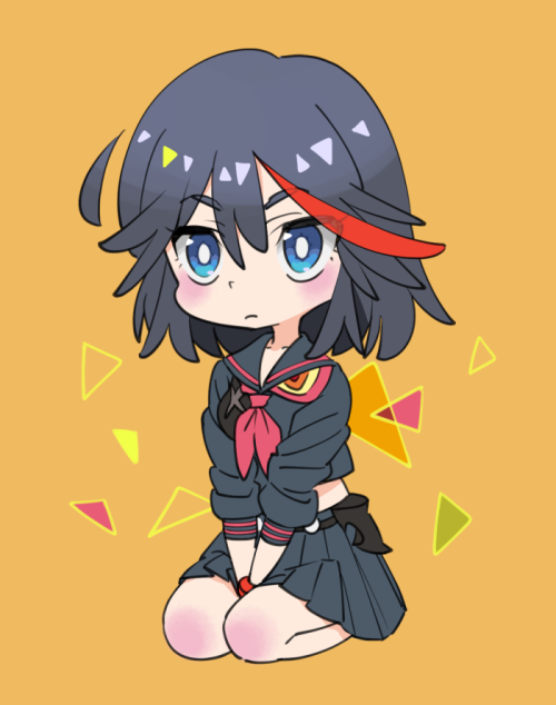 matoi ryuuko and senketsu (kill la kill) drawn by o-nashi_neko