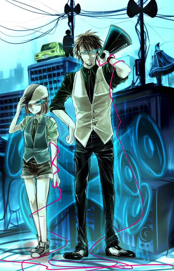 kaburagi t. kotetsu, kaburagi kaede, lunatic, and ben jackson (tiger & bunny) drawn by tadano_mya