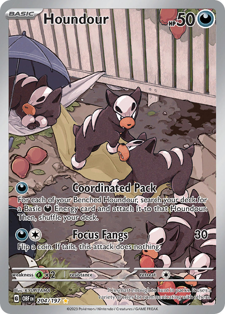 houndour (pokemon and 1 more) drawn by chotokkyu