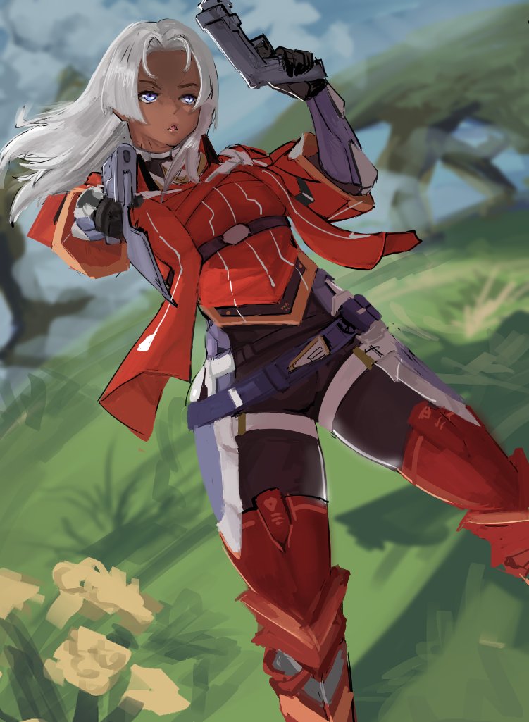 elma (xenoblade chronicles and 1 more) drawn by blackleo2090