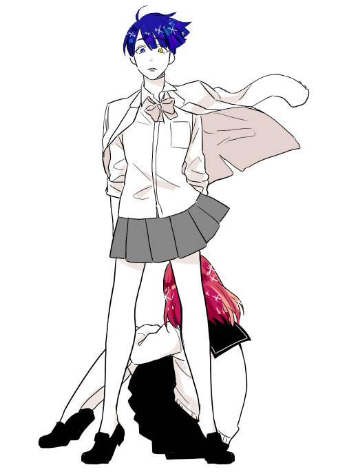 phosphophyllite and cinnabar (houseki no kuni) drawn by usako_(arisusagi)